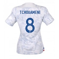 Frankrike Aurelien Tchouameni #8 Bortedrakt Dame VM 2022 Kortermet
